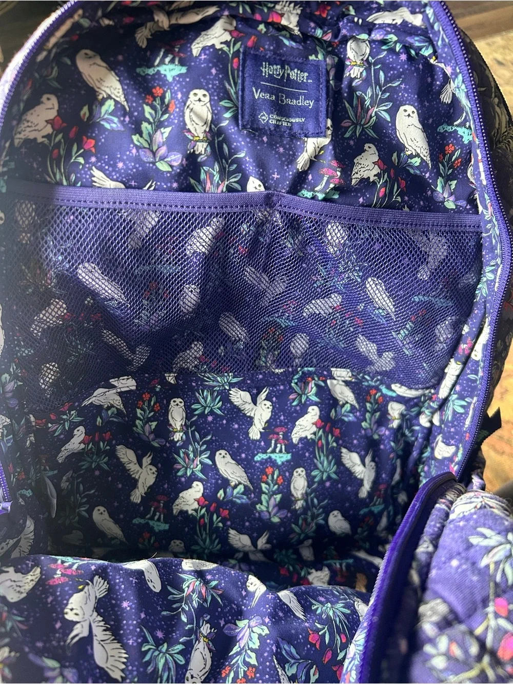 Vera Bradley Harry Potter forbidden forest backpack